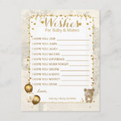 Wünsche & Vorhersagen Baby Sprinkle Cards Begleitkarte (Vorderseite)