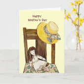 Wünsche wahr Muttertagskarte werden Karte (Gelbe Blume)