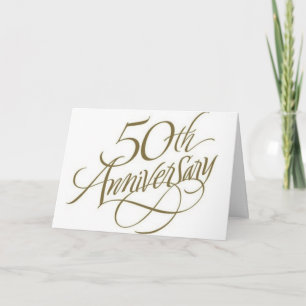 Wünsche zum 50. Hochzeitstag Karte