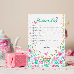 Wünsche zur Babyparty für unser süßes Baby Einladung