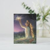 Wünsche zwischen den Sternen Postkarte (Stehend Vorderseite)