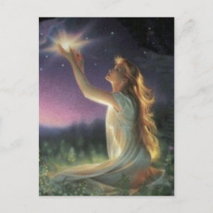 Wünsche zwischen den Sternen Postkarte