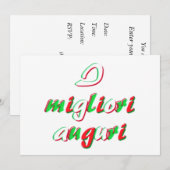 Wünschekarte Einladung (Vorne/Hinten)