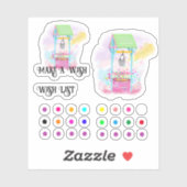 Wünschen Aufkleber (Blatt)