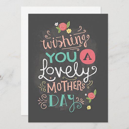 Wünschen Feiertagskarte (Vorne/Hinten)