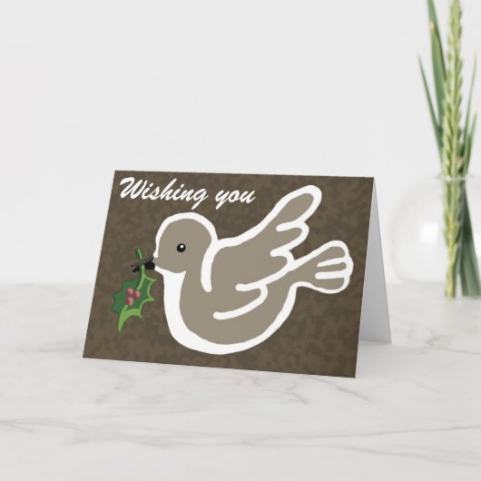 Wünschen Feiertagskarte (Vorderseite)