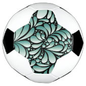 Wünschen Fleur-Muster in Minty Green Fußball (Gedreht)