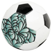 Wünschen Fleur-Muster in Minty Green Fußball (Dreiviertel)