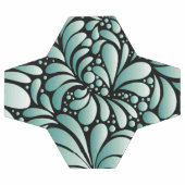 Wünschen Fleur-Muster in Minty Green Fußball (Flach)