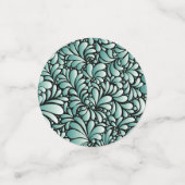 Wünschen Fleur-Muster in Minty Green Konfetti (Klein Vorderseite)