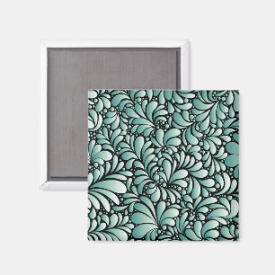 Wünschen Fleur-Muster in Minty Green Magnet