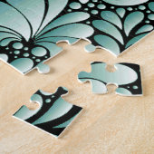 Wünschen Fleur-Muster in Minty Green Puzzle (Seite)