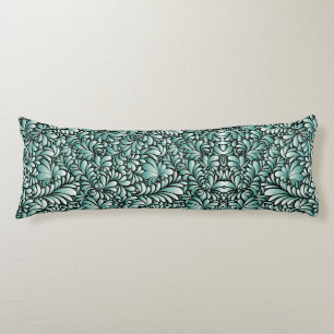 Wünschen Fleur-Muster in Minty Green Seitenschläferkissen