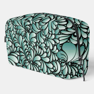 Wünschen Fleur-Muster in Minty Green Waschbeutel