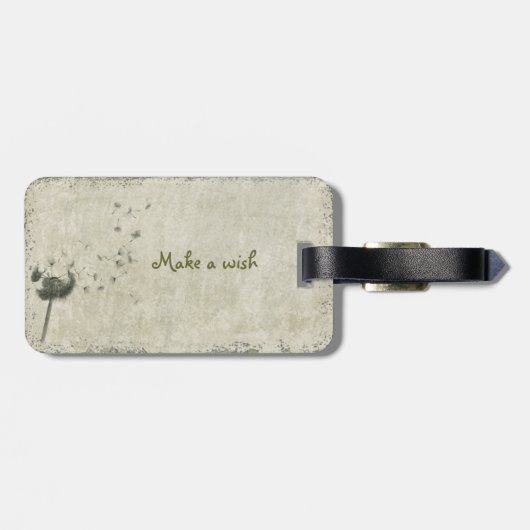 Wünschen Gepäckanhänger (Rückseite horizontal)