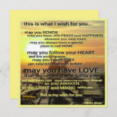 Wünschen Grußkarte von Adiela Akoo (Vorne/Hinten)