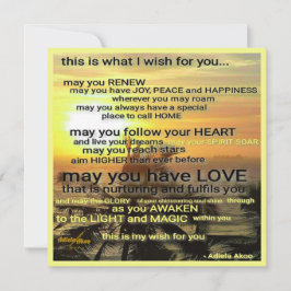 Wünschen Grußkarte von Adiela Akoo