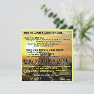 Wünschen Grußkarte von Adiela Akoo