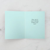 Wünschen Hübsche Lila Floral Geburtstag Happy Karte (Innenseite)