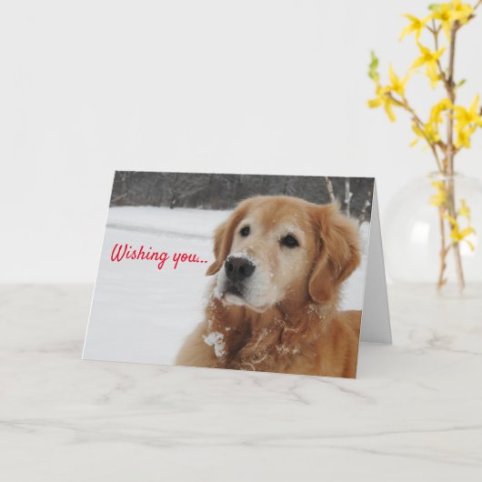 Wünschen Karte (Gelbe Blume)