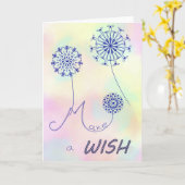 Wünschen Karte (Gelbe Blume)