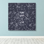 Wünschen nach einem Stern Leinwanddruck (Insitu (Holzboden))