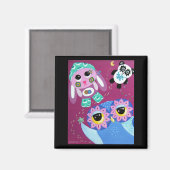 Wünschen nach einem Stern Magnet (Vorderseite/Rückseite)