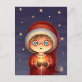 Wünschen nach einem Stern Postkarte