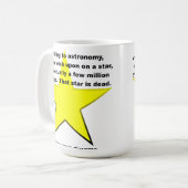 Wünschen nach einem Sternenfunny Mug Kaffeetasse (Vorderseite Links)