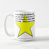 Wünschen nach einem Sternenfunny Mug Kaffeetasse (Links)