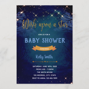 Wünschen nach einer Sterne-Party Einladung