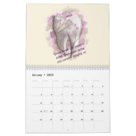 Wünschen oder Motto für jeden Monat. Zahnarztgesch Kalender