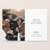 Wünschen Sehr frohe Weihnachten Foto Weihnachten S Folienkarte (Innenseite)