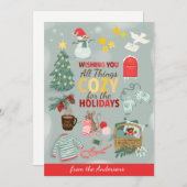 Wünschen Sie alles gemütliche Weihnachten (Vorne/Hinten)