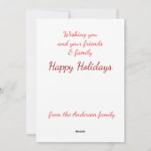 Wünschen Sie alles gemütliche Weihnachten (Rückseite)