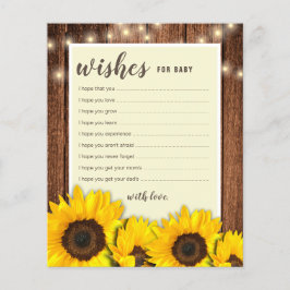 Wünschen Sie Baby Dusche Rustikale Ratgeber Karten