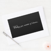 WÜNSCHEN SIE DIE SÜSSSTE VON DREAMS GOODNIGHT EXPR RECHTECKIGER AUFKLEBER (Umschlag)