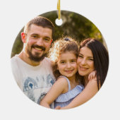 Wünschen Sie ein frohes Weihnachtskraut Blumengebä Keramik Ornament (Hinten)