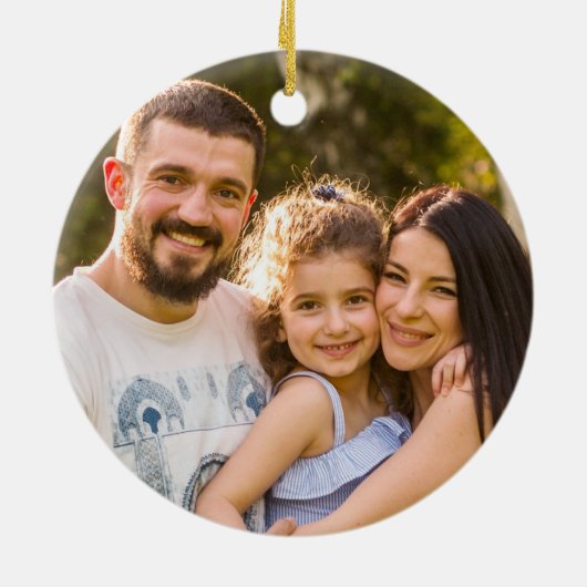 Wünschen Sie ein frohes Weihnachtskraut Blumengebä Keramik Ornament (Hinten)