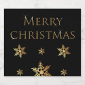 Wünschen Sie ein glückliches und erfolgreiches Wei Schaumweinetikett (Einzelnes Label)