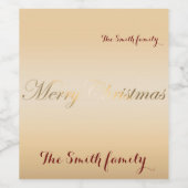 Wünschen Sie ein glückliches und erfolgreiches Wei Weinetikett (Einzelnes Label)