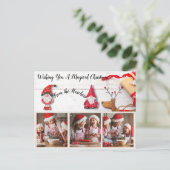 Wünschen Sie eine Magische Weihnachtskarte Postkarte (Stehend Vorderseite)