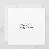 Wünschen Sie einen Freund für einen glücklichen So Karte (Rückseite)