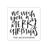 Wünschen Sie einen frohen Weihnachts-Individuelle  Gummistempel (Prägung)