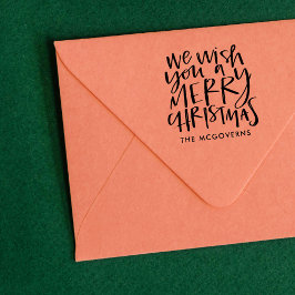 Wünschen Sie einen frohen Weihnachts-Individuelle  Gummistempel