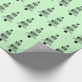 Wünschen Sie einen frohen Weihnachtsbaum Geschenkpapier (Ecke)
