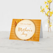 Wünschen Sie einen glücklichen Muttertag Karte (Gelbe Blume)