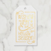 Wünschen Sie Freude Geschenkanhänger (Vorderseite)