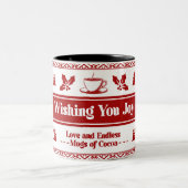 Wünschen Sie Freude, Liebe und endlose Tasse von K (Mittel)