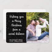 Wünschen Sie frohe Weihnachten Soziale Distanz Fot (Vorne/Hinten)